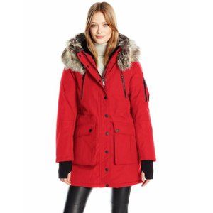 BCBGeneration Red Canada-Goose Style Parka